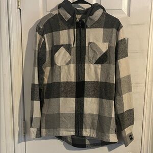Brooklyn Cloth Black and Gray Checkered Kids Jacket